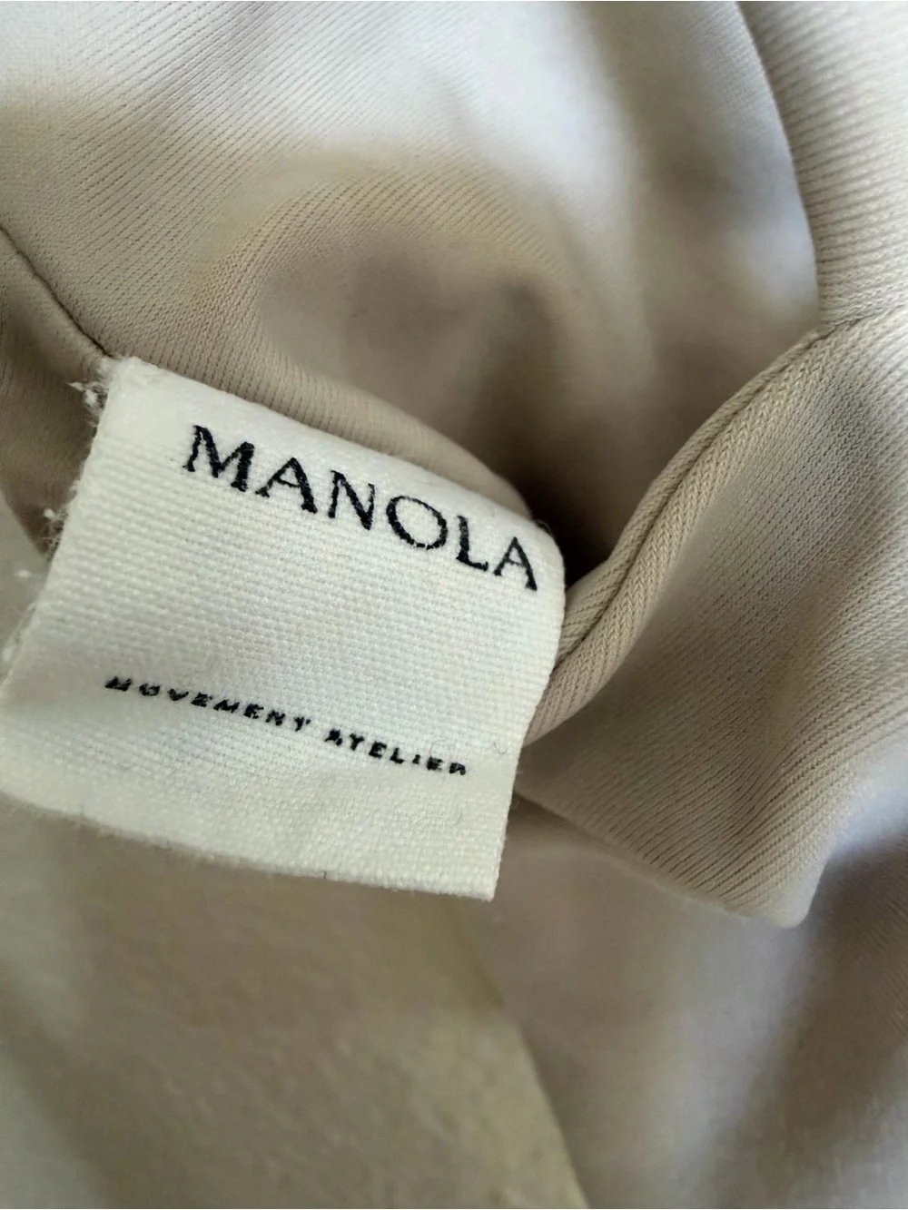 Manola Movement Atelier Sports Bra Small Beige Luxury Yoga Strappy Back - Picture 4 of 6